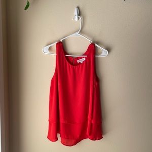 Red Layered Tank Top ❣️